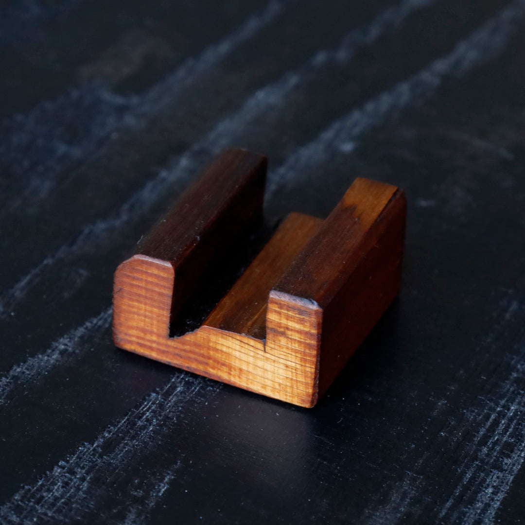25-10S 高野竹工 古材 箸置 小