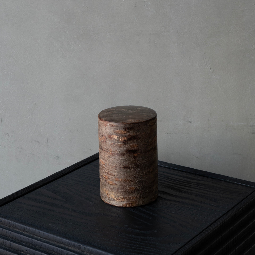Suzutsu Tea Caddy, Large - Shimofuri-Gawa (Marble)