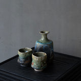 25-10S 陶器工房壹 灰釉徳利セット