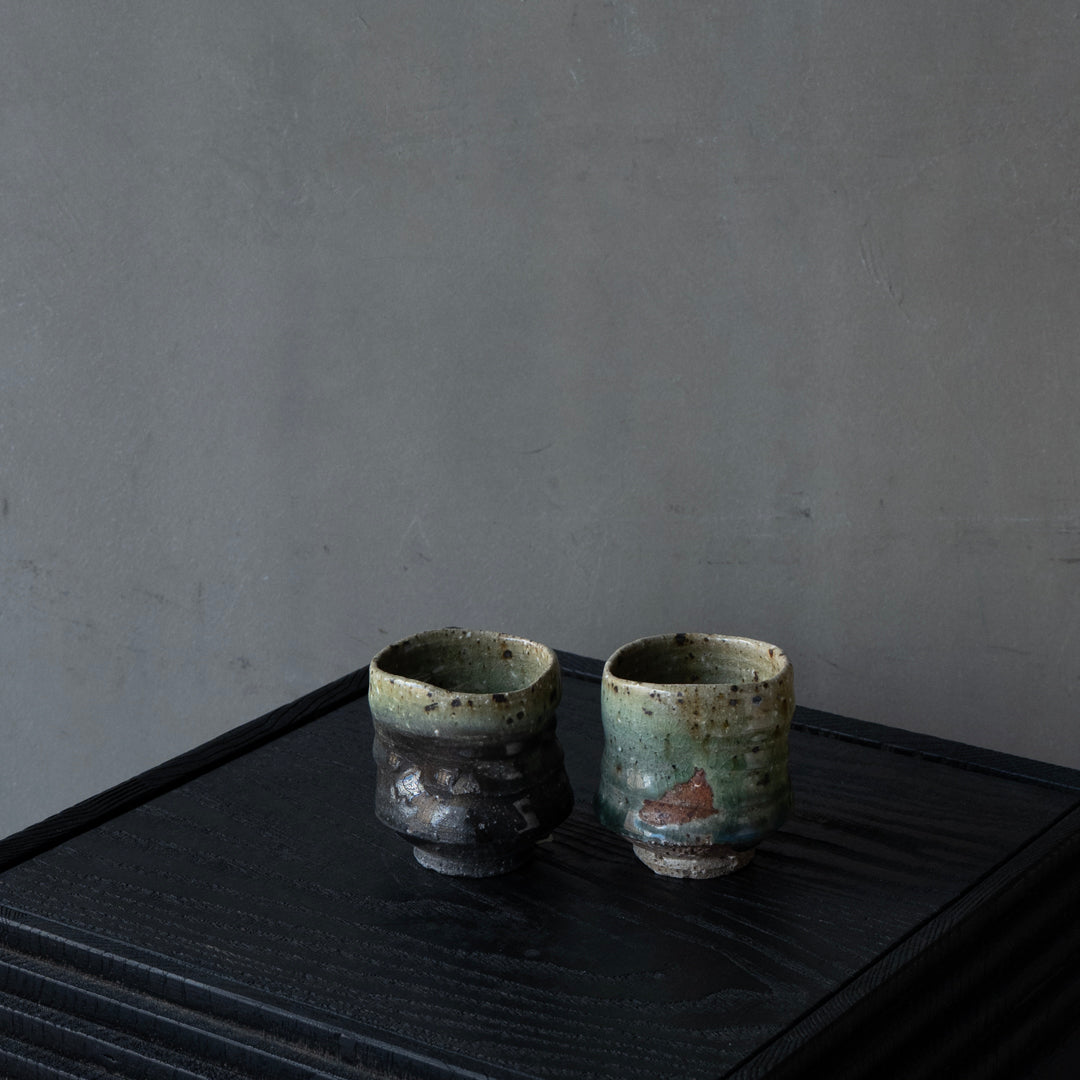 25-10S 陶器工房壹 灰釉徳利セット