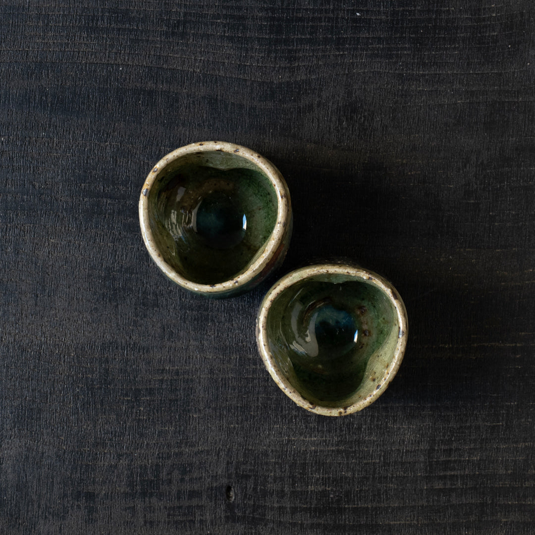 25-10S 陶器工房壹 灰釉徳利セット