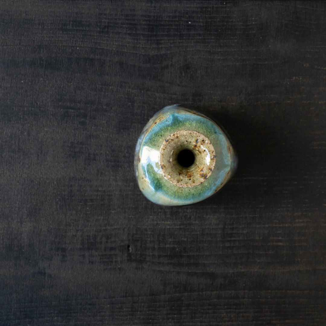 25-10S 陶器工房壹 灰釉徳利セット