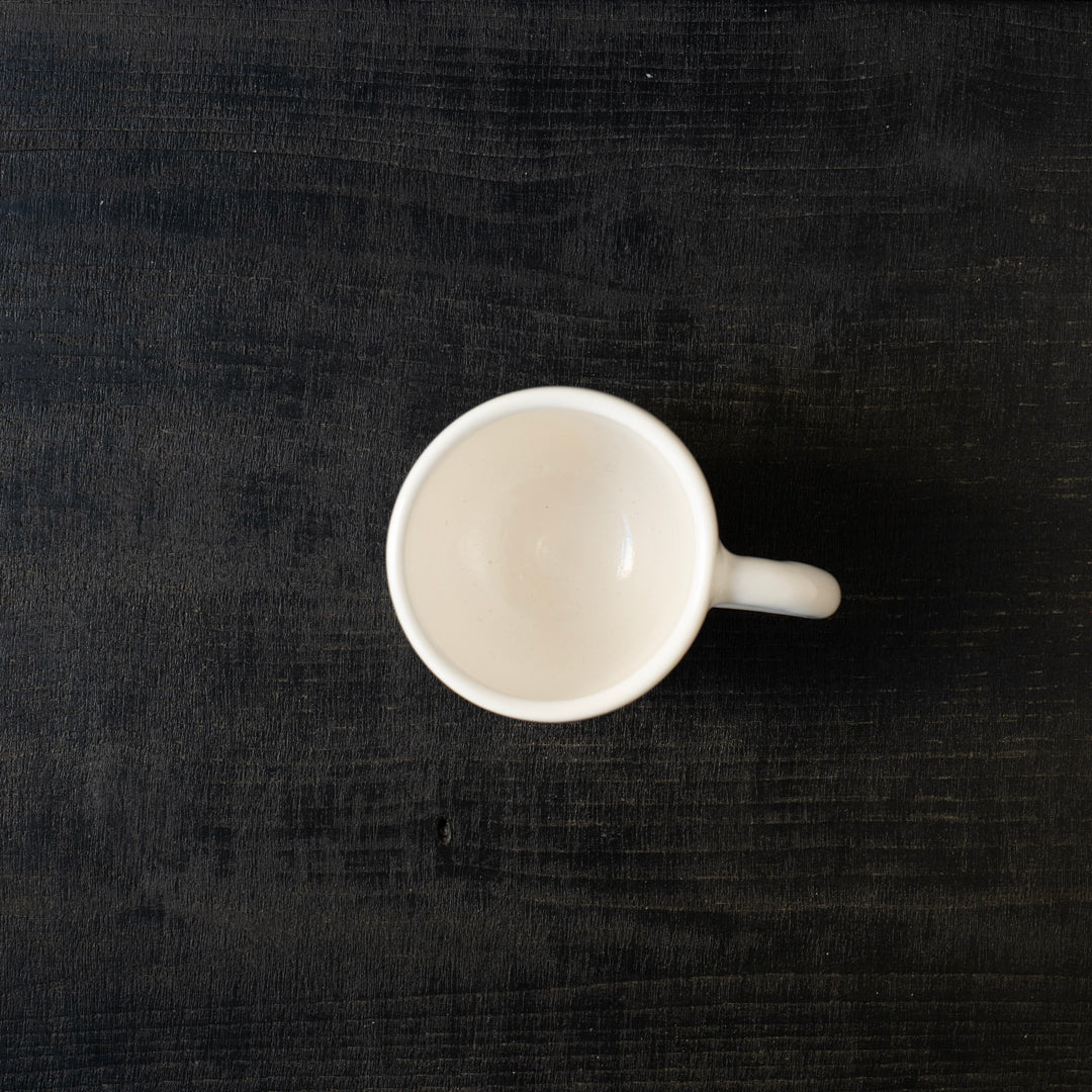 25-10S やまほん陶房 白釉カップ A