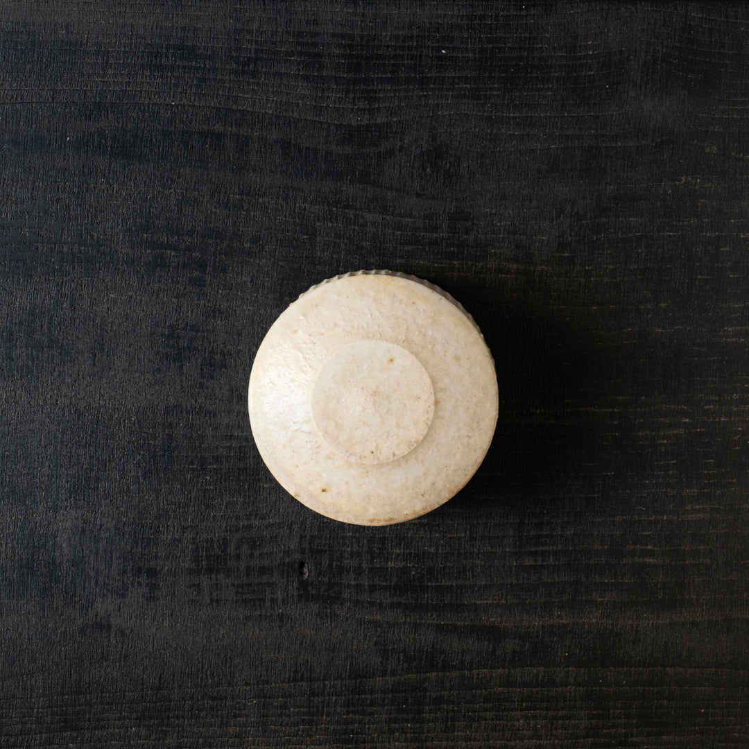 25-10S 境道一 ミモザ灰釉 フタ物