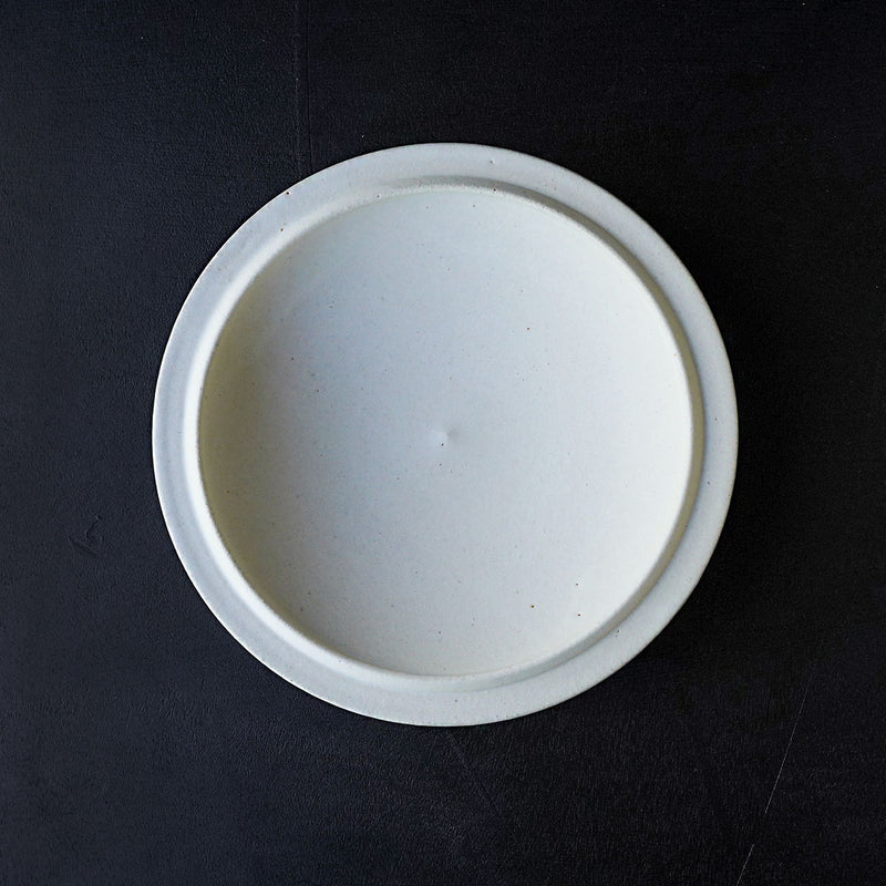 船串篤司 round  plate 白