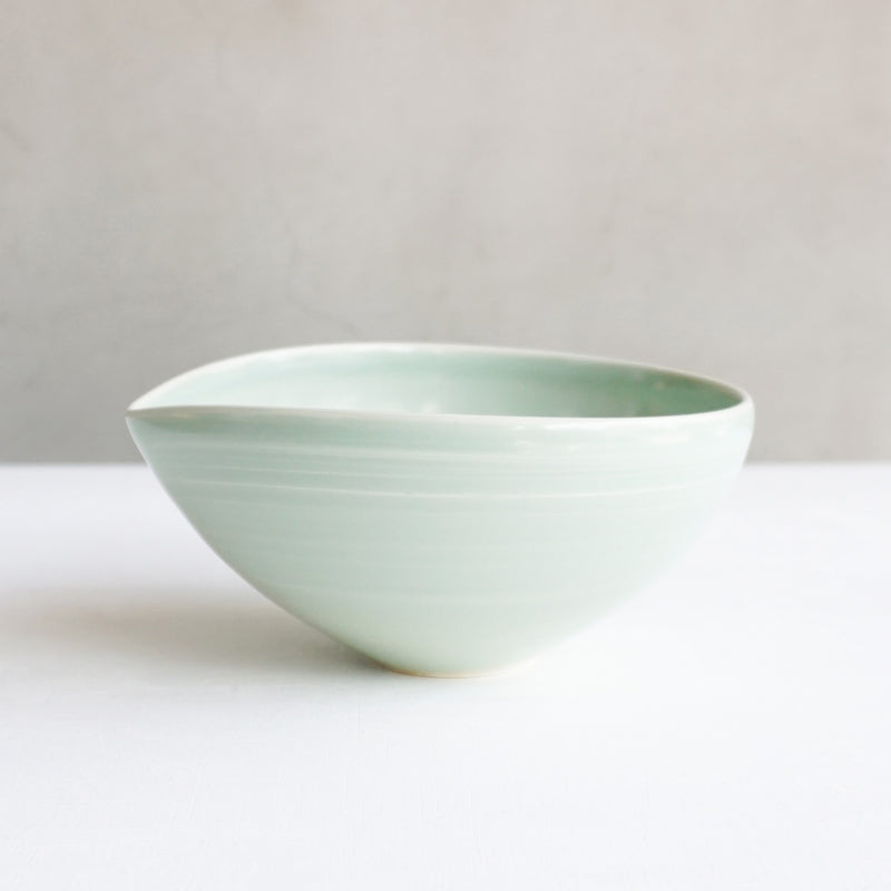 中里花子 Almond Bowl S 緑青磁