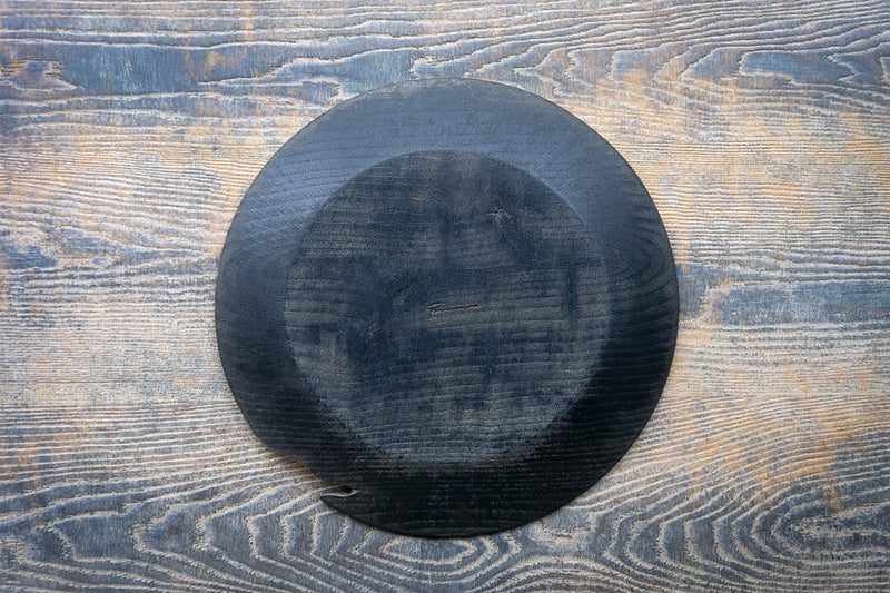 浮様 丸皿 280 黒　A