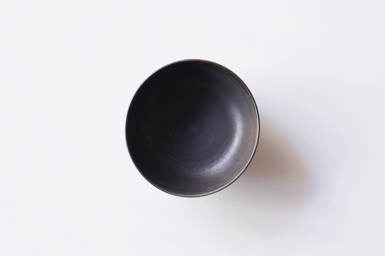 Yukiko Kiln 12cm Bowl Black Karatsu