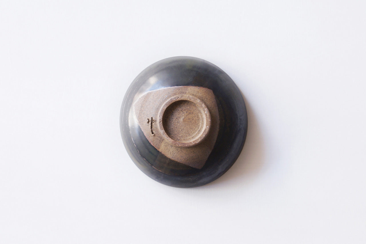 Yukiko Kiln 12cm Bowl Black Karatsu