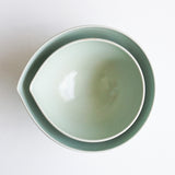 中里花子 Almond Bowl S 緑青磁