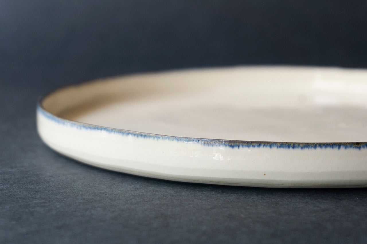 35 Flat Plate L Blue Rim