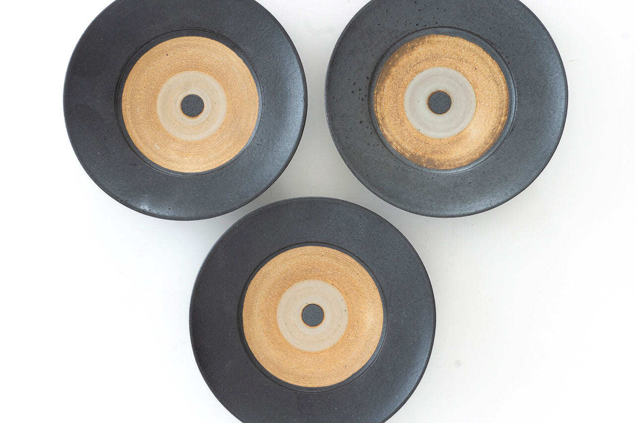 ●21-IK7 -B Mintama Rim Plate 18cm Black