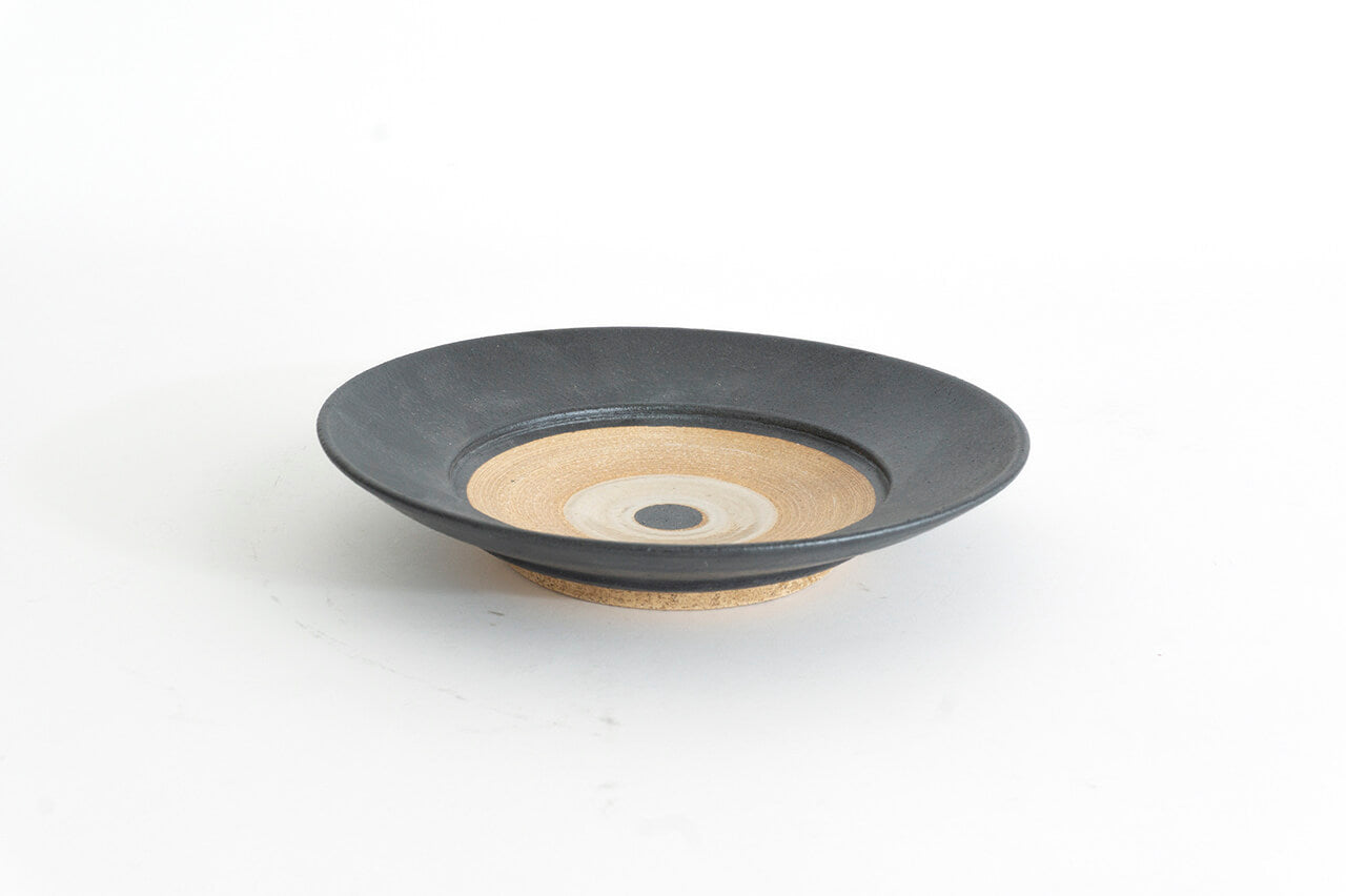 ●21-IK7 -B Mintama Rim Plate 18cm Black