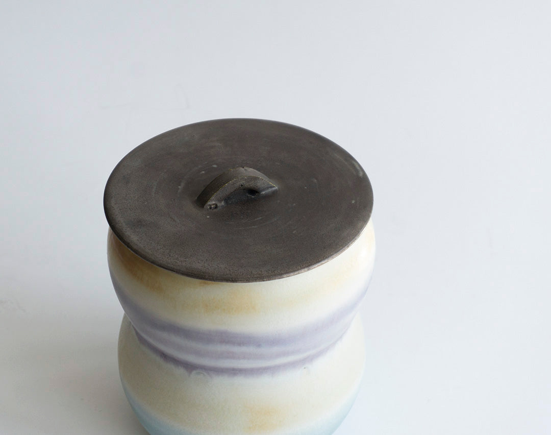 ●22-NT52 Porcelain in Colour   Mizusashi (Water Jug)