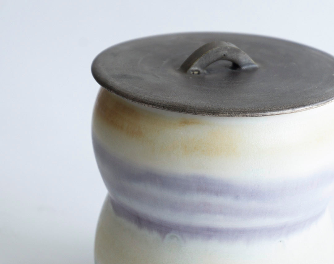 ●22-NT52 Porcelain in Colour   Mizusashi (Water Jug)