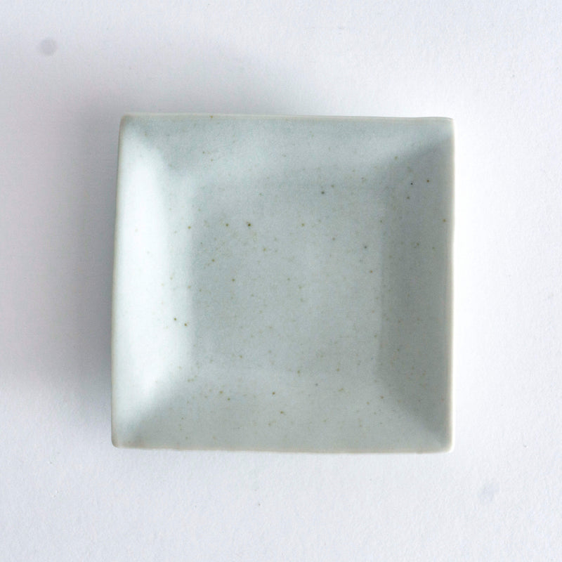 弥左エ門窯 正角小皿 古白磁