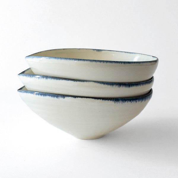 中里花子 Almond Bowl M ブルー皮鯨