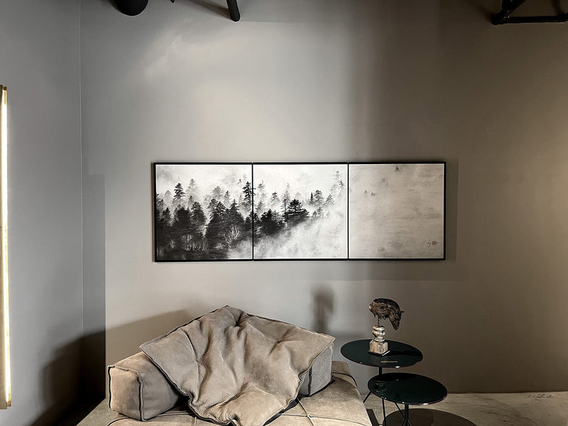 ●21-SG Photo Panel W2100mm*H700mm triptych hand colored(In search of solitude/P02)