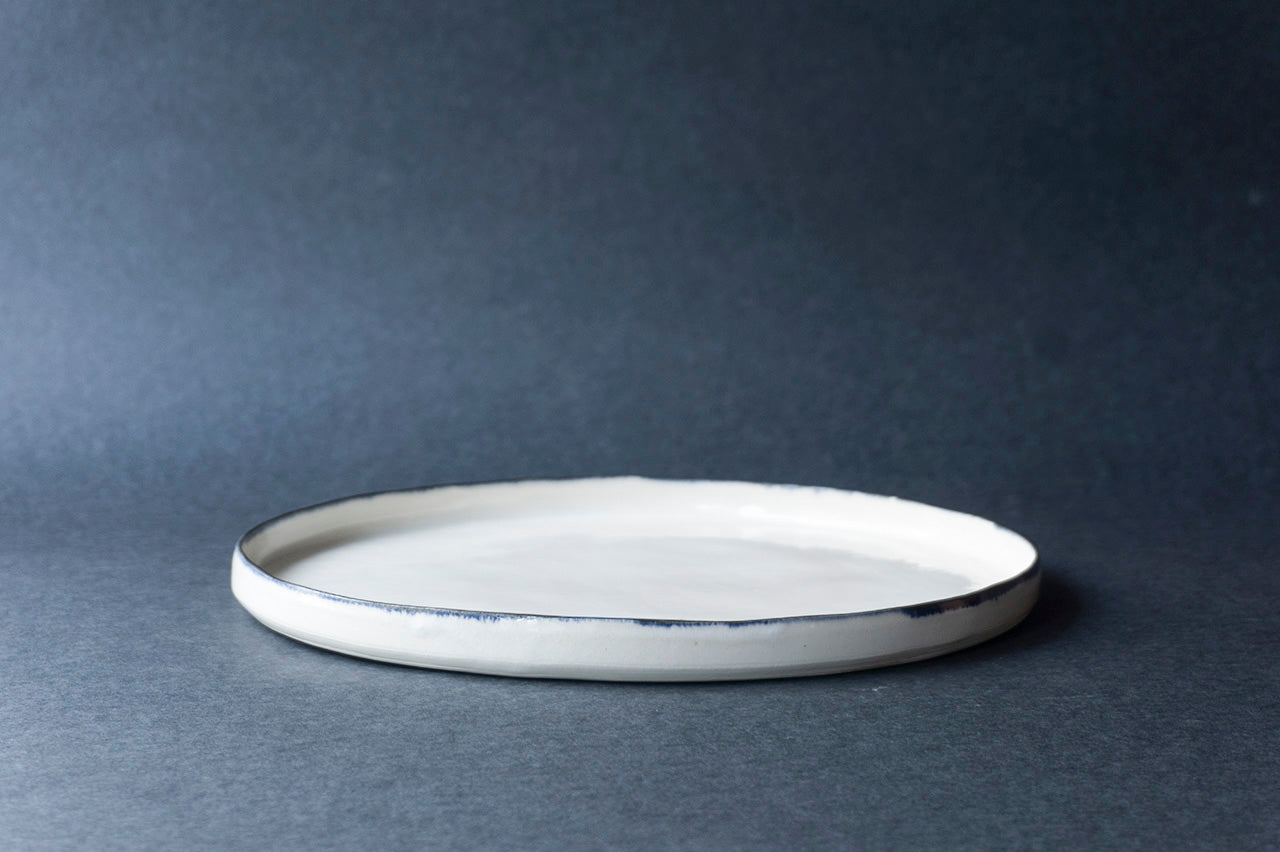 35 Flat Plate L Blue Rim