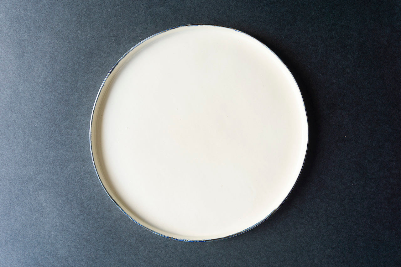 35 Flat Plate L Blue Rim
