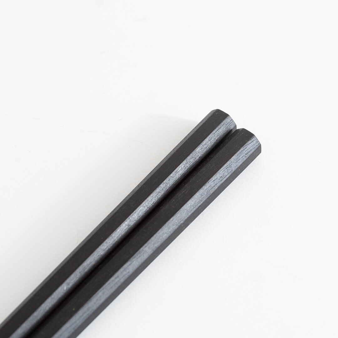 Daikokuya Chopsticks - Ebony, Octagonal (Short)
