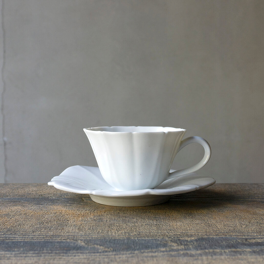Yuichi Murakami - White Porcelain Cup "Morning Glory" Small