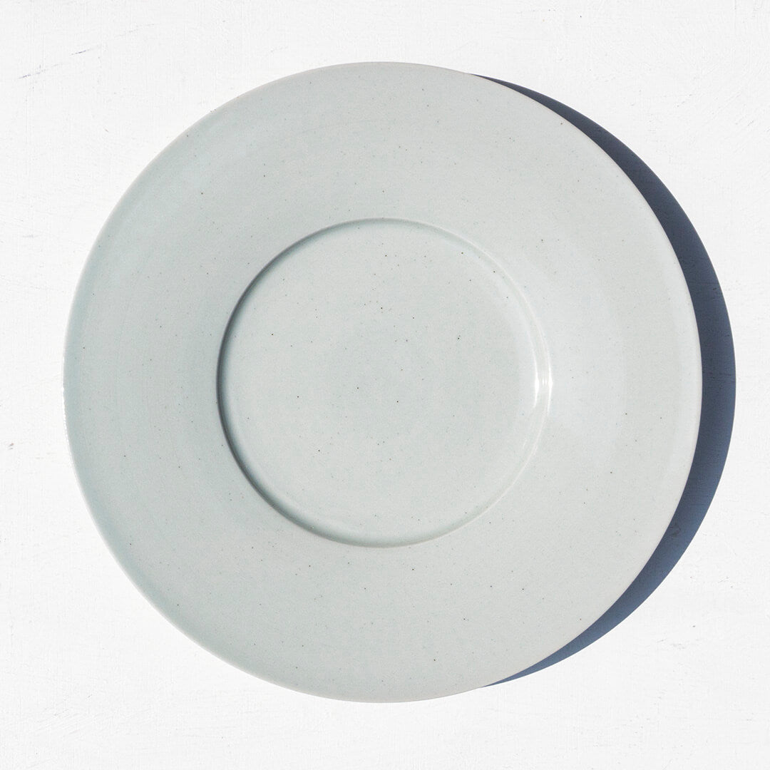 Miyuki Koizumi  24cm Wide Rim Plate Green