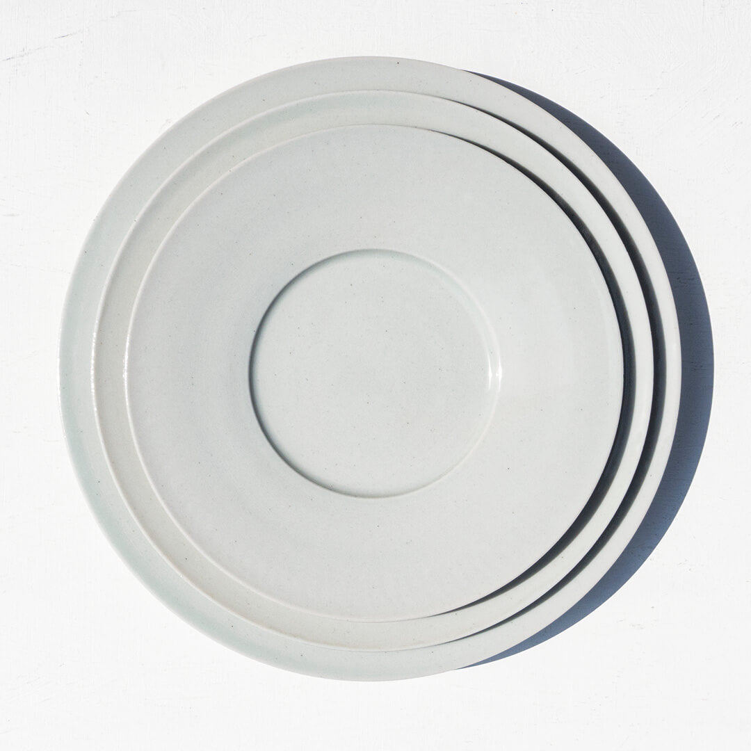 Miyuki Koizumi  18cm Wide Rim Plate White